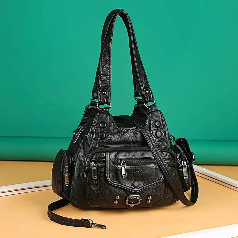 Bolsa Feminina de Ombro – Couro Macio e Design Sofisticado